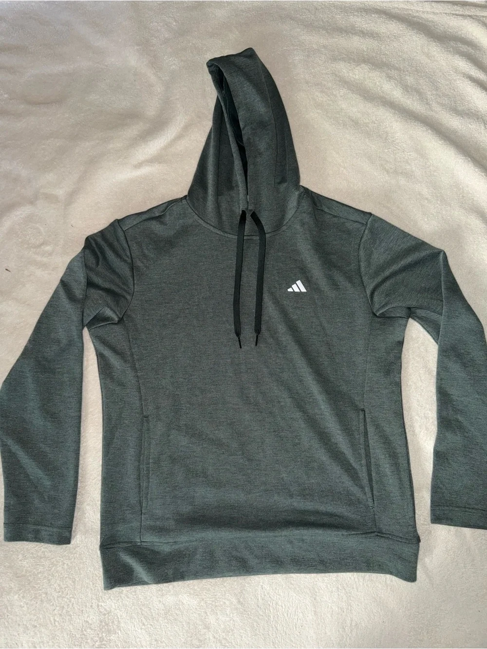 Adidas Men's light pine green Pullover Hoodie